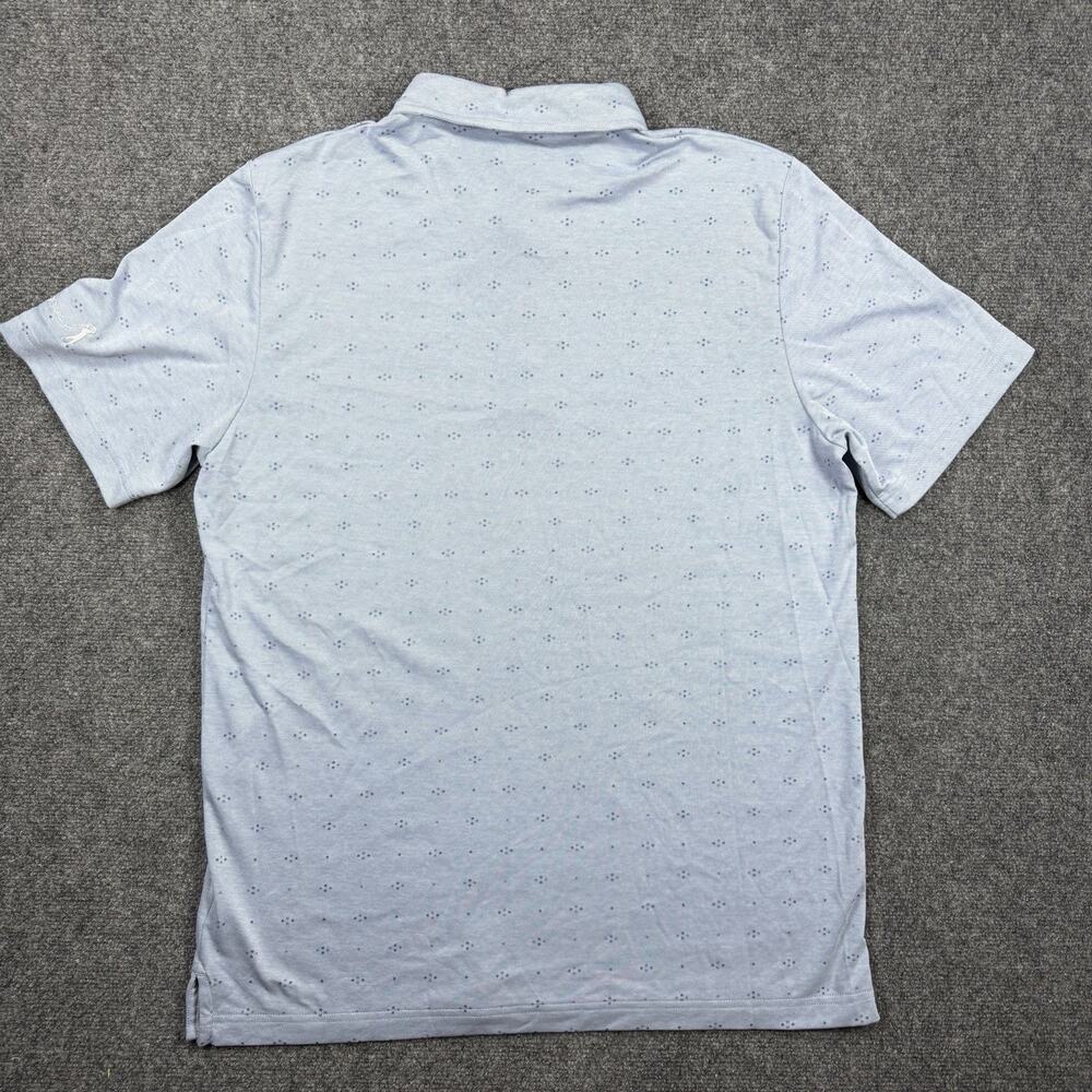 TravisMathew Men’s XL Light Blue Micro Print Golf Polo Golf Legend Embroidered - Picture 8 of 9